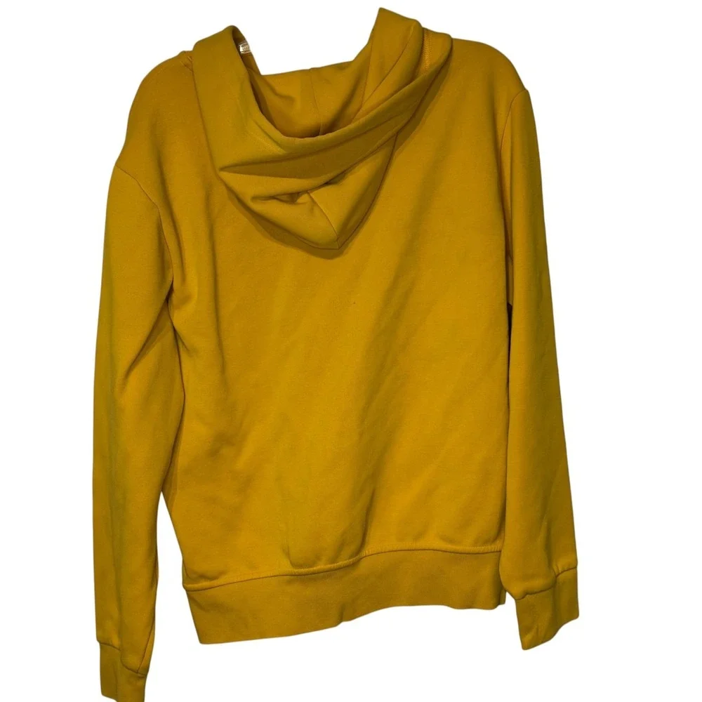 Polo Ralph Lauren Women Jacket Vintage 90's Full Zip Fleece Hoodie Yellow Medium